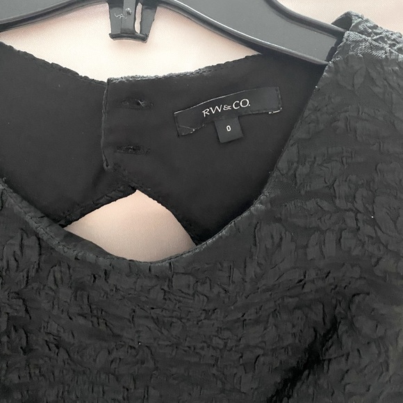 Floral Brocade Fit and Flare dress with Cut Out - Picture 12 of 13